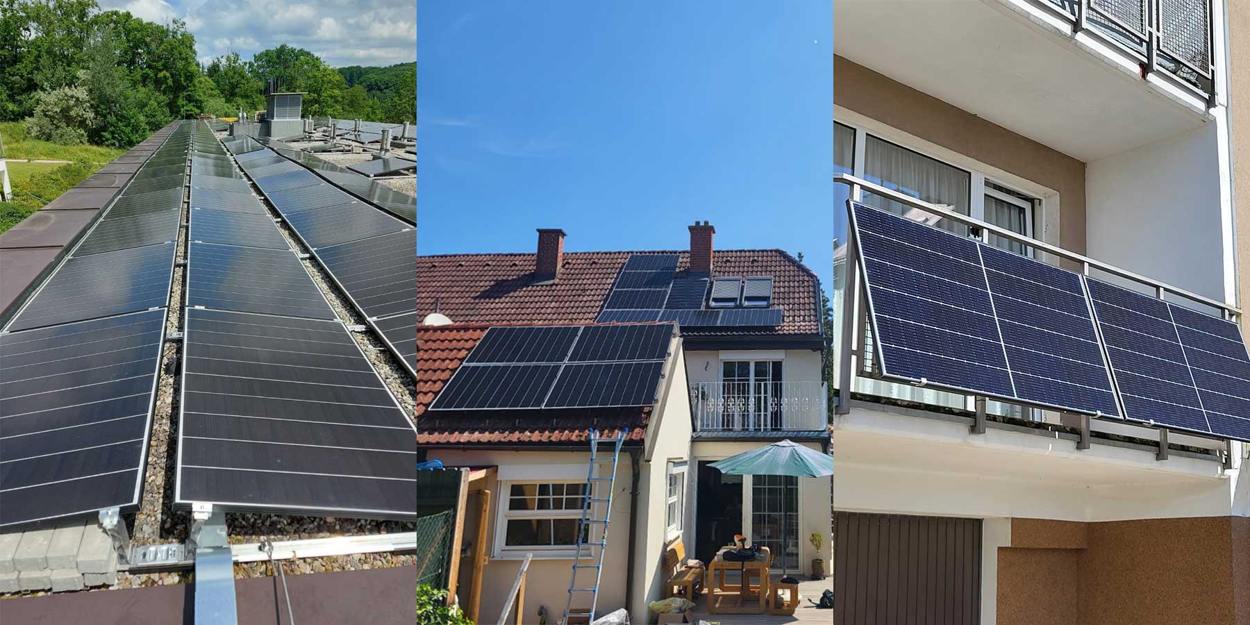 PV-Anlagen für Gewerbe, Privat und Balkon